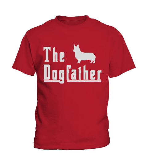 Mens Mens the dogfather - corgi dog shirt fun christmas gift Black Men Kids T-Shirt