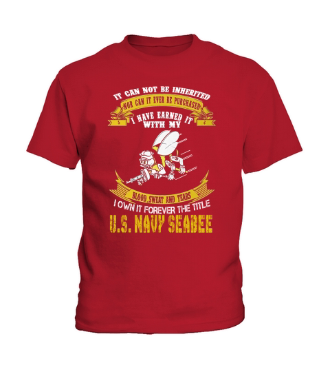 Mens Own forever the title seabee shirt Kids T-Shirt