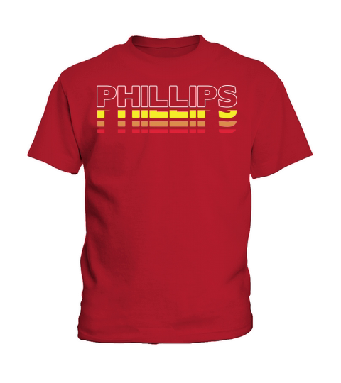 Phillips First Name Funny Vintage Sunset Phillips Kids T-Shirt
