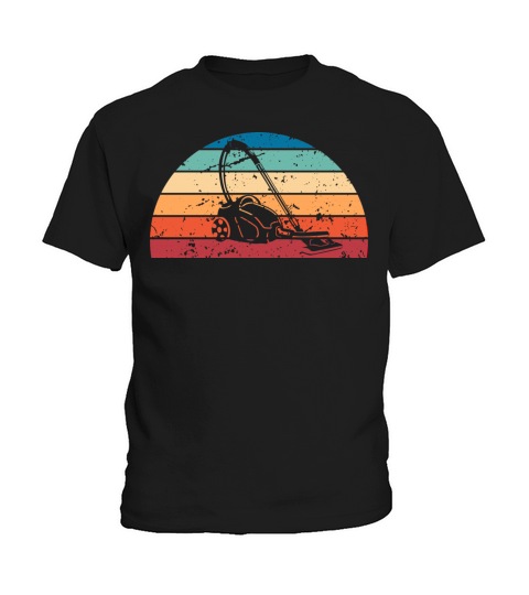 Retro Housekeeping Sunset Vintage cleaning Sunrise Kids T-Shirt