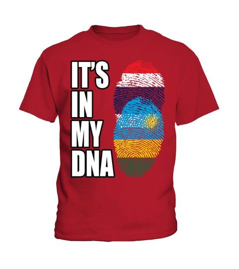 Thai And Rwandan Vintage Heritage DNA Flag Kids T-Shirt