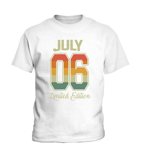 Vintage 16th Birthday July 2006 Sports Gift Kids T-Shirt