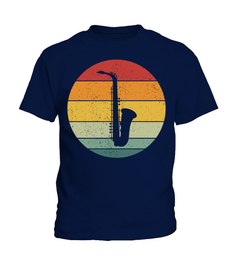 Vintage Retro Saxophone Vintage Music Kids T-Shirt