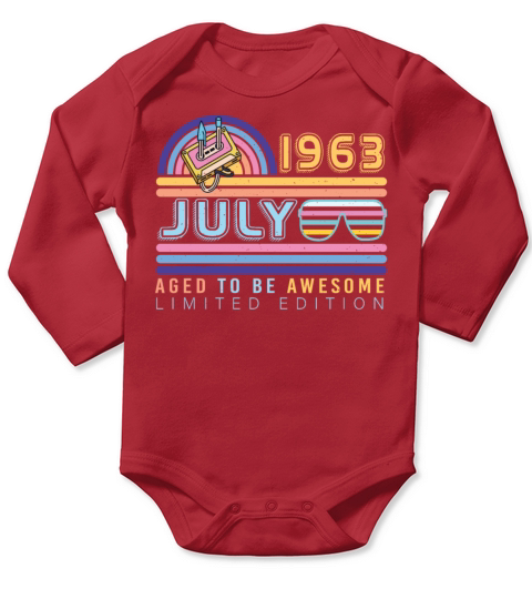 1963 July Limited Edition Long Sleeve Baby One-Piece