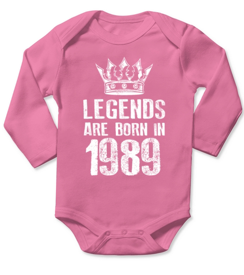 1989 legends born in Long Sleeve Baby One-Piece