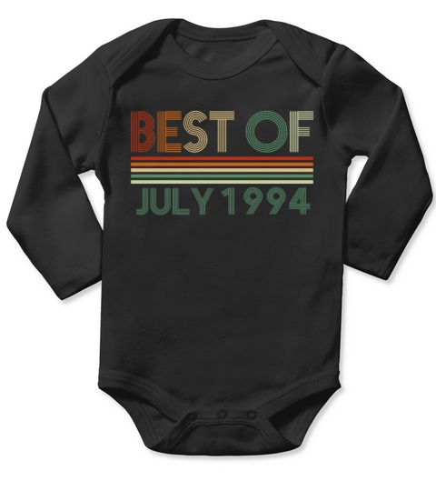 28th birthday July vintage 1994 gift idea Long Sleeve Baby One-Piece