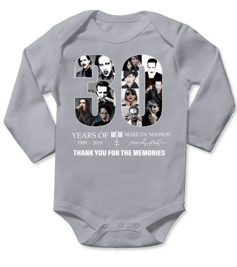 30 Years Of Marilyn Manson 1989-2019 Signature shirt Long Sleeve Baby One-Piece