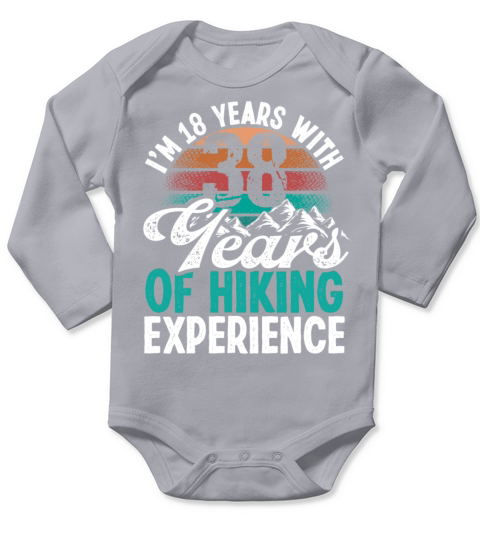 56 Years Old Hiking Mountains Vintage 56 Birthday Long Sleeve Baby One-Piece