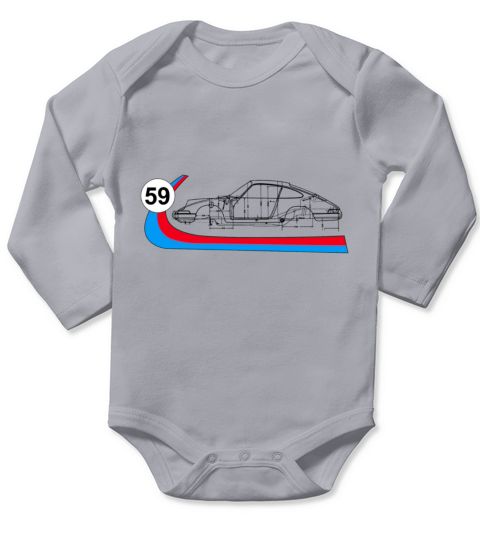 59 Vintage 911 Racing Long Sleeve Baby One-Piece