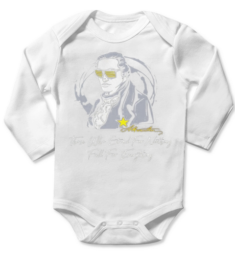 Alexander Hamilton Quote Founding Father Long Sleeve Baby One-Piece