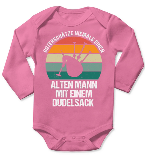 Bagpipe Bagpiper Gift Long Sleeve Baby One-Piece
