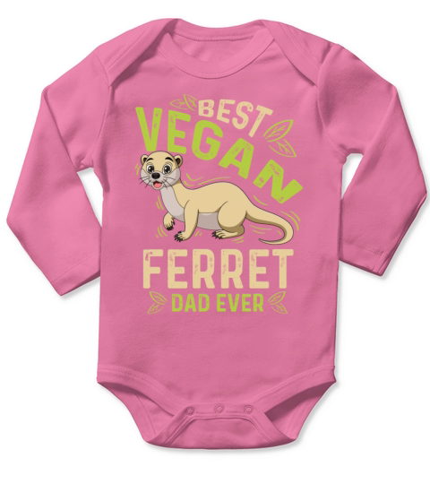 Best Vegan Dad Pet Lover Gift Long Sleeve Baby One-Piece