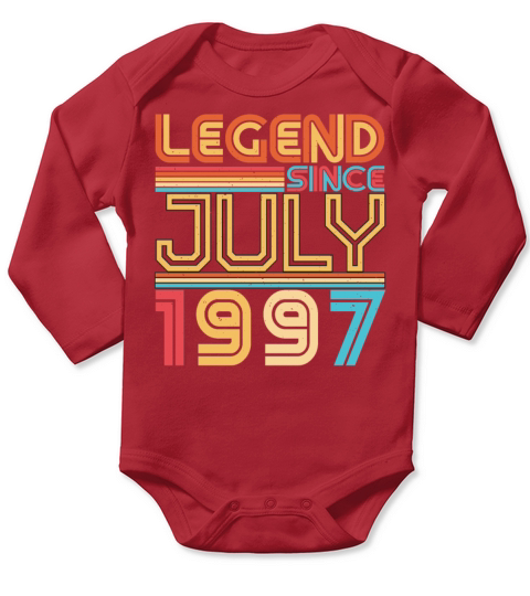 Birth Month July 1997 Long Sleeve Baby One-Piece