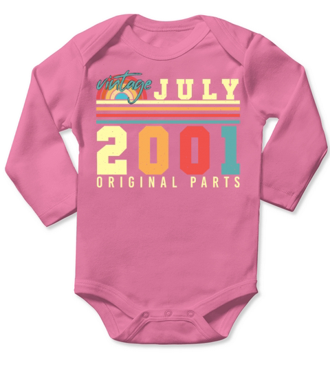 Birth Month July 2001 Long Sleeve Baby One-Piece