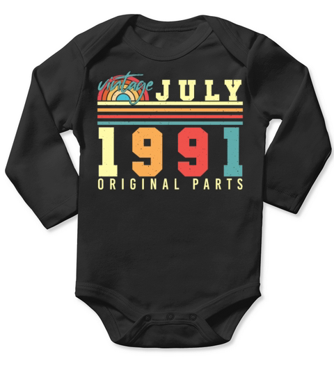 Birth Year 1991 July Long Sleeve Baby One-Piece