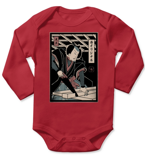 Carpentry Samurai - Coffee Mug (colored) Long Sleeve Baby One-Piece