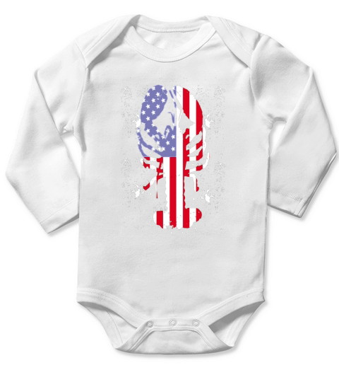 Crawfish t-shirt, New Orleans Favorite American Flag T Shirt Long Sleeve Baby One-Piece