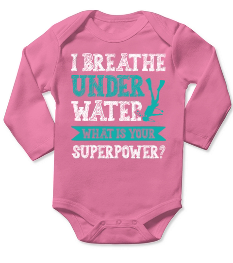 diving superpower Long Sleeve Baby One-Piece