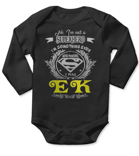 EK . EK superhero Long Sleeve Baby One-Piece