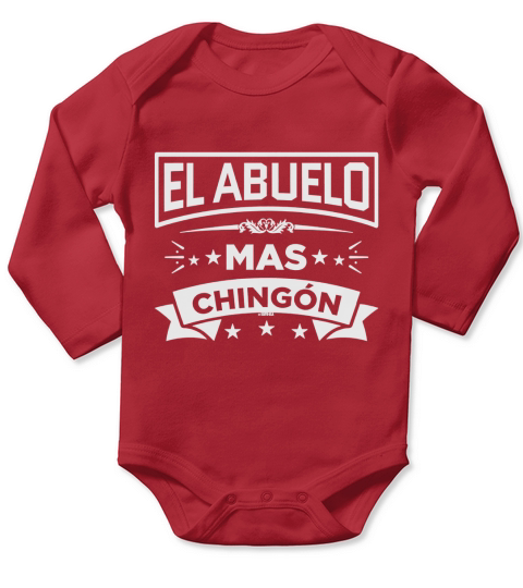 El Abuelo Mas Chingon Funny Spanish T Shirt Grandad Tee II Long Sleeve Baby One-Piece
