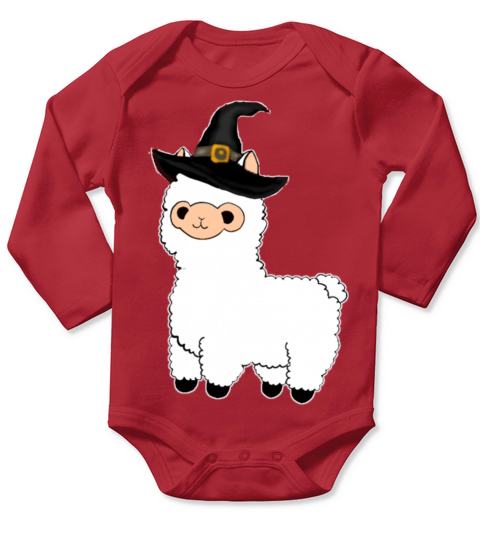 Halloween Alpaca Long Sleeve Baby One-Piece