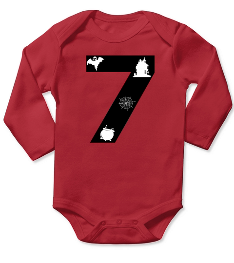Halloween Alphabets Numbers Clipart 7 Long Sleeve Baby One-Piece