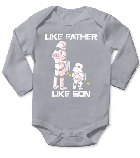 Like Father Like Son Stormtrooper Long Sleeve Baby One-Piece