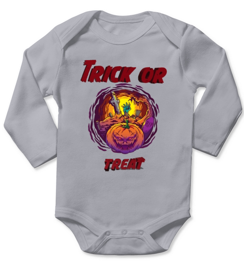 Living Dead Pumpkin Long Sleeve Baby One-Piece
