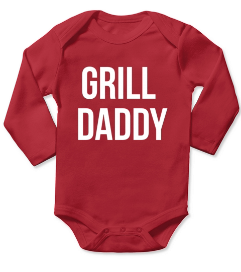 mens funny grill daddy bbq t shirt Long Sleeve Baby One-Piece