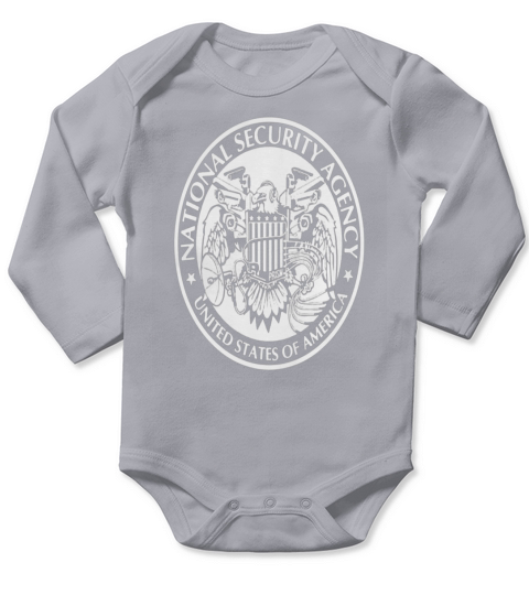 National Security Agency - Mens Premium T-Shirt Long Sleeve Baby One-Piece