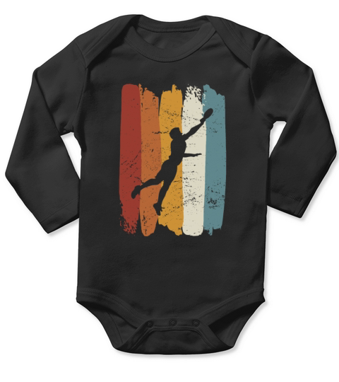 Retro vintage Ultimate Frisbee Long Sleeve Baby One-Piece
