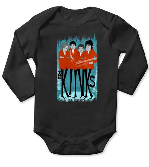 The Kinks 2 Long Sleeve Baby One-Piece
