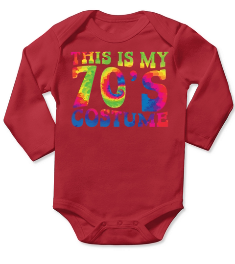 This Is My 70s Costume 1970 Vintage Party 1970s Long Sleeve Baby One-Piece