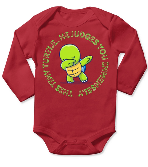 This tiny turtle Long Sleeve Baby One-Piece