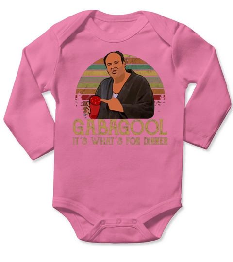 Tony Sopranos Gabagool it’s what’s for dinner vintage Long Sleeve Baby One-Piece
