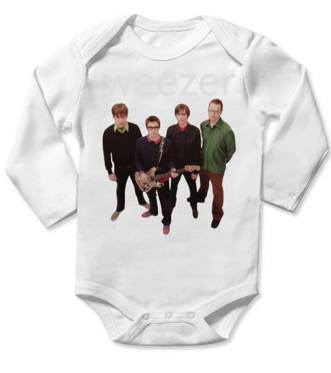 Weezer Green Album Teeshirt Long Sleeve Baby One-Piece