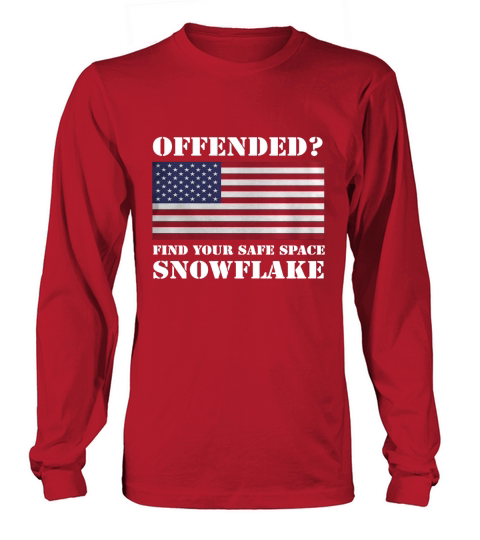 Find Your Safe Space Snowflake Hoodie - Pro Trump Sweatshirt Long sleeved Unisex