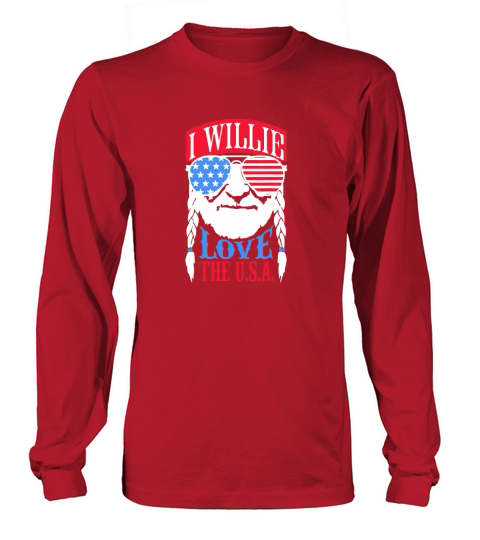 I Willie Love The USA Long sleeved Unisex