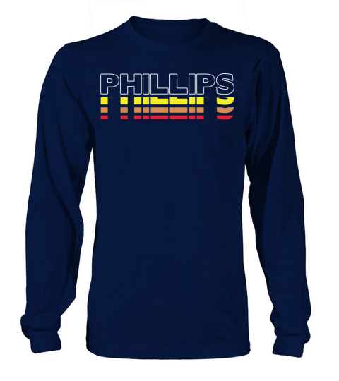 Phillips First Name Funny Vintage Sunset Phillips Long sleeved Unisex