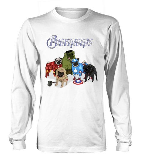 The Pugvengers Long sleeved Unisex