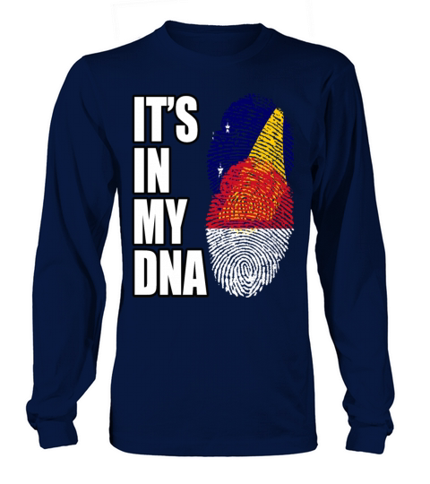 Tokelauan And Indonesian Mix Heritage DNA Flag Long sleeved Unisex