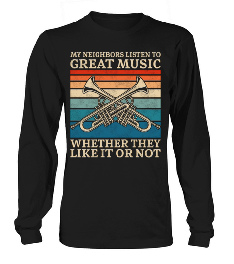 Trumpet Player Vintage Retro My Long sleeved Unisex