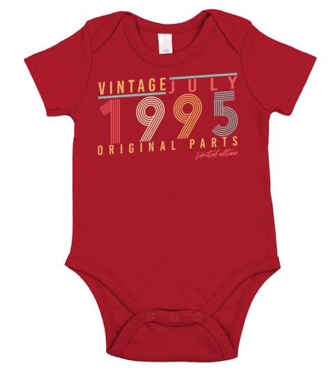 1995 Year Of Construction In July Short Sleeve Baby One-Piece