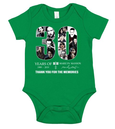 30 Years Of Marilyn Manson 1989-2019 Signature shirt Short Sleeve Baby One-Piece