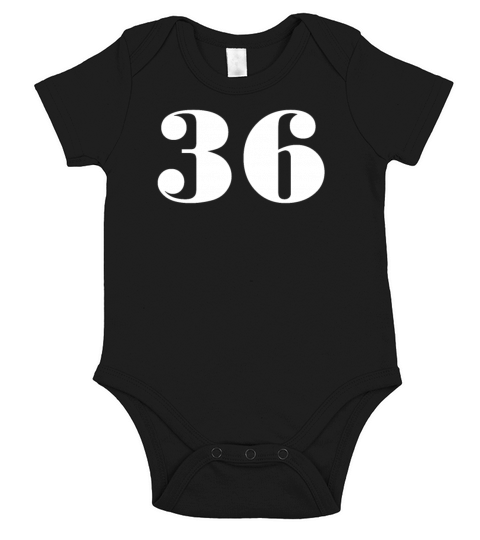 36 trinta e seis Short Sleeve Baby One-Piece