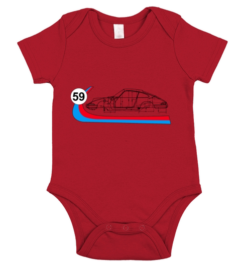 59 Vintage 911 Racing Short Sleeve Baby One-Piece