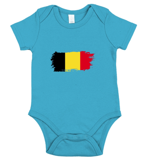 Abstract Flag Of Belgium Short Sleeve Baby One-Piece