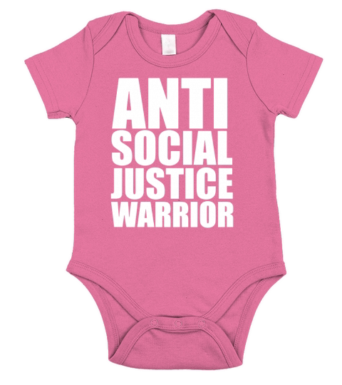 Anti Social Justice Warrior Tshirt Short Sleeve Baby One-Piece