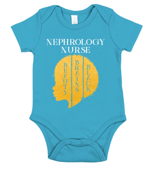 Black History Month Nephrology Nurse African Short Sleeve Baby One-Piece