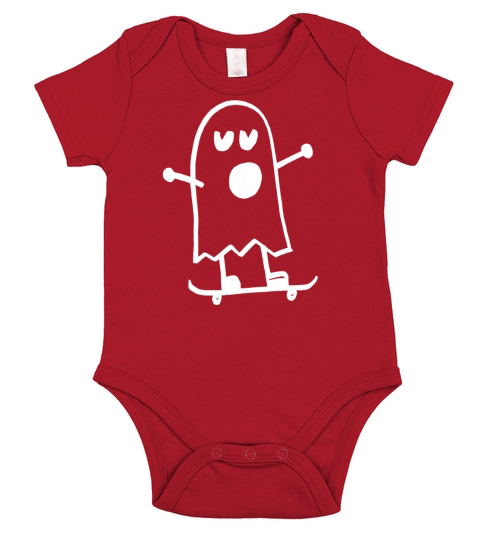 Brand Steinkrone Design Ghost Skateboard Short Sleeve Baby One-Piece